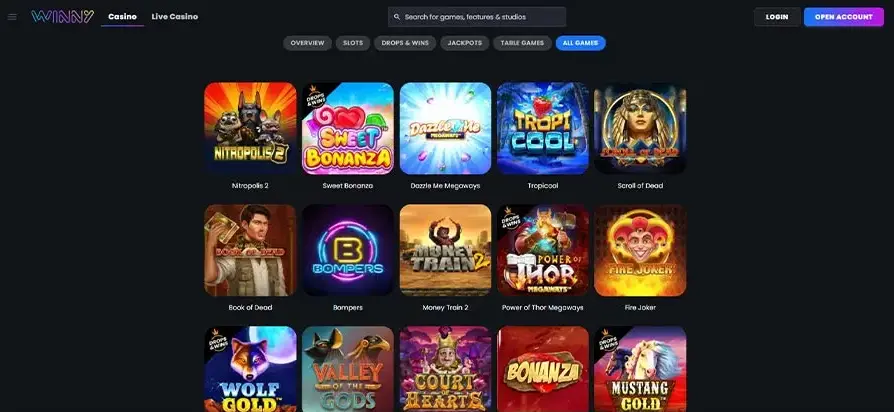 Winny Casino official website 2026 image 3